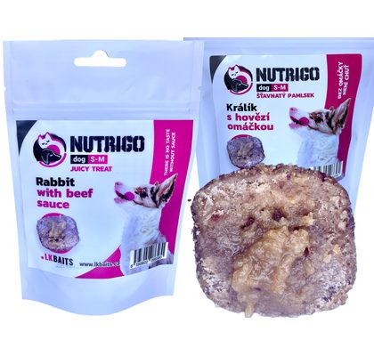 LK Baits Pet Pamlsek Nutrigo Dog Králík s hovězí omáčkou