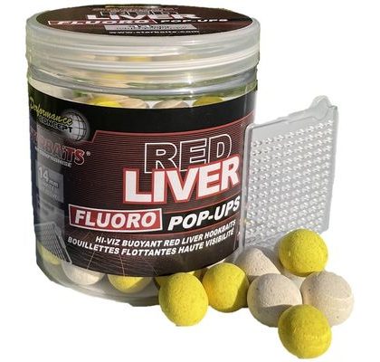 Starbaits Plávajúce boilies Pop Up Bright Red Liver 50g
