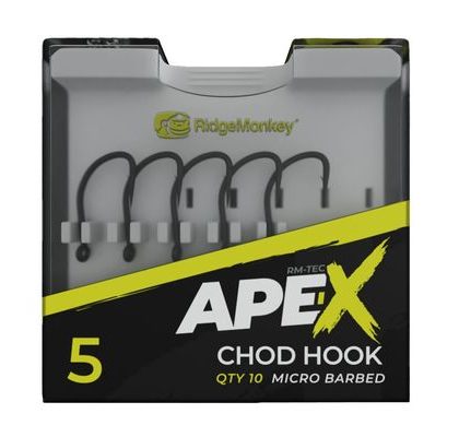 RidgeMonkey Háčiky Ape-X Chod Barbed 10ks