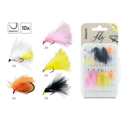 Delphin Sada umělých mušek Fly Pond trout 10ks
