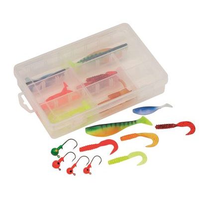 Kinetic Sada nástrah Jig Kit Šťuka/Zubáč/Ostriež 32 ks