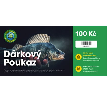 Chyť a pusť Dárkový poukaz 100 Kč