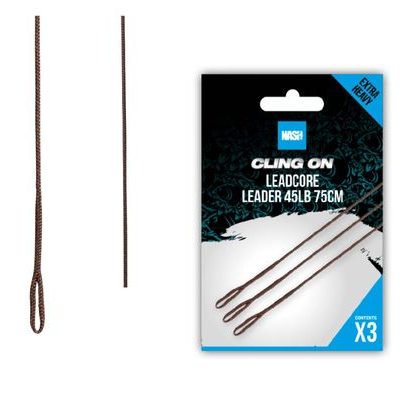 Nash Montáž Ready Tied Leadcore Leader 75cm