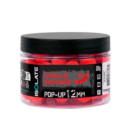Shimano Boilies Isolate Pop-Up Chilli Sausage fluo Red