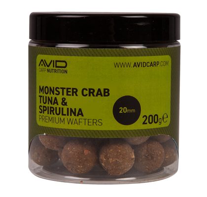 Avid Boilies Premium Wafters Monster Crab-Tuniak & Spirulina 20mm 200g