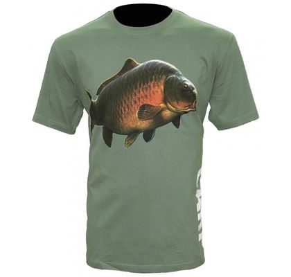 Zfish Tričko Carp T-Shirt Olivovo Zelené