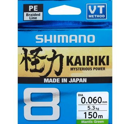 Shimano Šnúra Kairiki 8 Mantis Green 150m