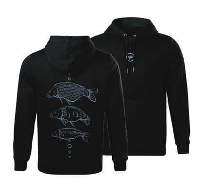 Giants Fishing Mikina pánska čierna Tri kapry