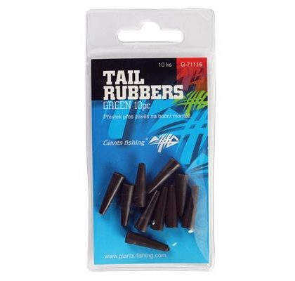 Giants Fishing Prevliek na závesku Tail Rubbers Green 20mm 10ks