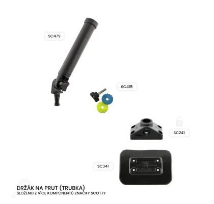 Scotty Držák na prut (trubka)