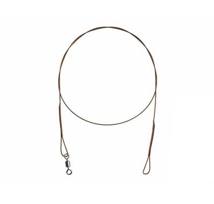 Delphin Oceľové lanko Bomb! s obratlíkom a slučkou 49 vlákien