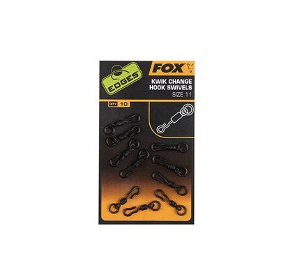 Fox Obratlík Edges Kwik Change Hook Swivels 10ks