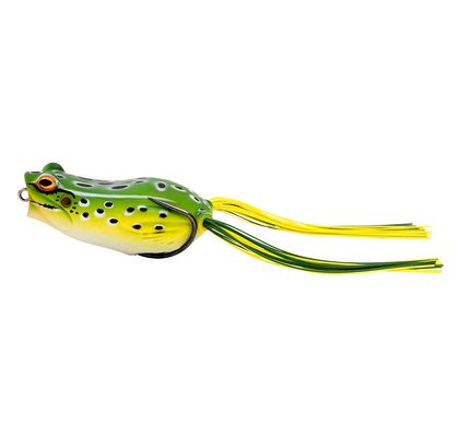 Savage Gear Imitácia žaby Hop Popper Frog Floating Green Leopard