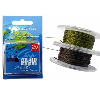 Giants Fishing Návazcová šňůrka Carp Braid Sinking 20m