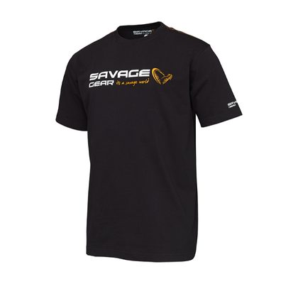 Savage Gear Triko Signature Logo T-shirt Black ink