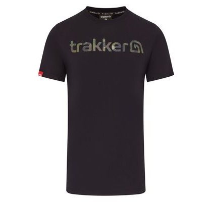 Trakker Tričko CR Logo T-shirt Black Camo