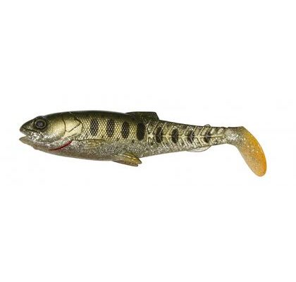 Savage Gear Gumová nástraha Craft Cannibal Paddletail Olive Silver Smolt