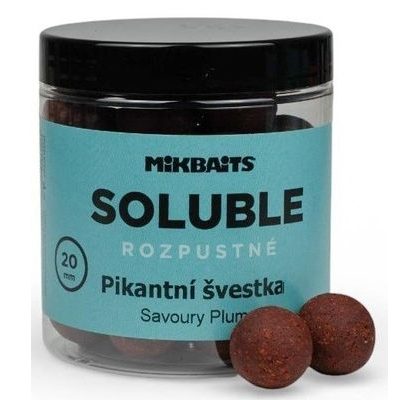 Mikbaits Rozpustné boilies Soluble Pikantní švestka 250ml