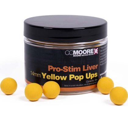 CC Moore Plovoucí boilie Pro-Stim Liver Pop Ups Yellow
