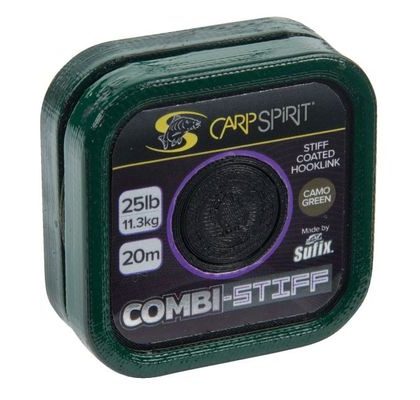 Carp Spirit Šnúra Combi Stiff Coated Braid Camo Green 20m