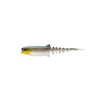 Savage Gear Gumová nástraha Cannibal Minnow V-Tail Green SLVR