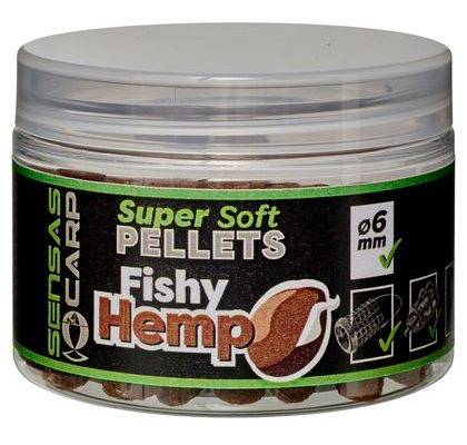 Sensas Pelety Super Soft Fishy Hemp 60g