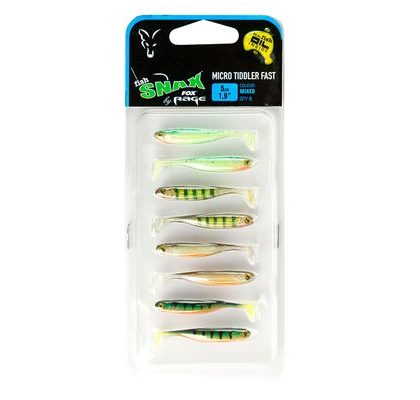 Fox Rage Gumová Nástraha Micro Tiddler Fast Mixed Colour 5cm 8ks