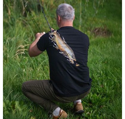 Giants fishing Tričko pánské černé Šupináč hlava