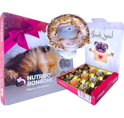 LK Baits Pet Vánoční bonboniéra Nutrigo Bonbons Merry Christmas pro větší psy