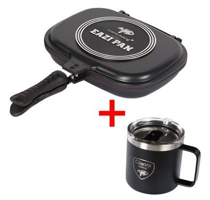 Giants fishing Akčný set Panvica na varenie Eazi Pan Medium + Nerezový thermo hrnček 400ml