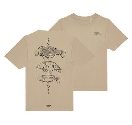 Giants fishing Tričko dětské béžové Tři kapři