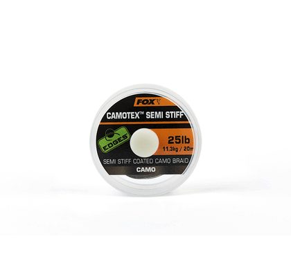 Fox Stužená šnúrka Edges Camotex Semi Stiff Camo 20m