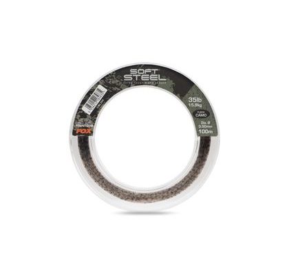 Fox Náväzcový vlasec Soft Steel Fleck Camo Leader