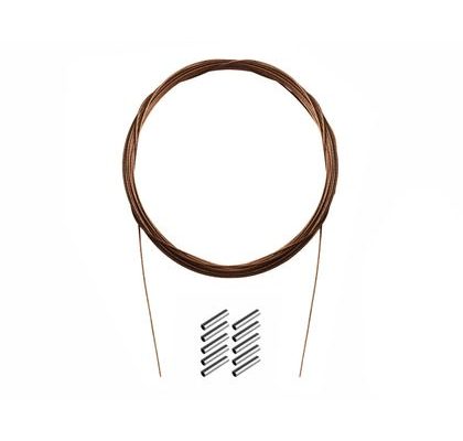 Delphin Oceľové lanko Bomb! s krimp. svorkami 7 vlákien 10m