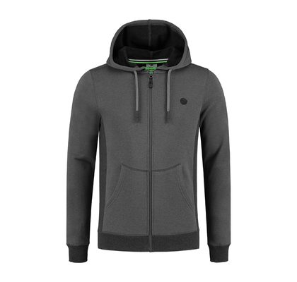 Korda Mikina LE Charcoal Zip Hoodie