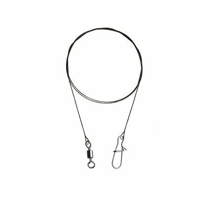 Delphin Wolfrámové lanko Bomb! s obratlíkom a karabínkou 2ks