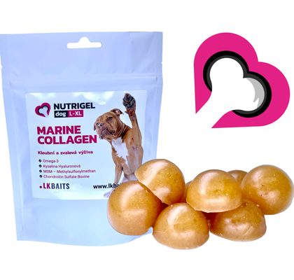 LK Baits Pet Maškrta Nutrigel Dog Hovädzie s kĺbovou výživou a spirulinou