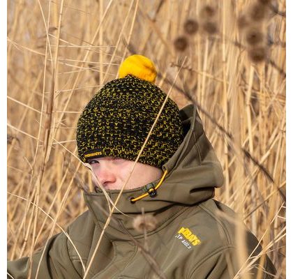 Fox Zimní čepice Collection Bobble Black & Orange