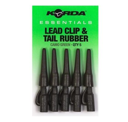 Korda Závesky Essentials Lead Clips & Tail Rubbers 5ks