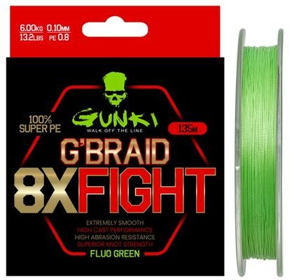 Gunki Šňůra G Braid 8X Fighting (Pe0,8) 135m
