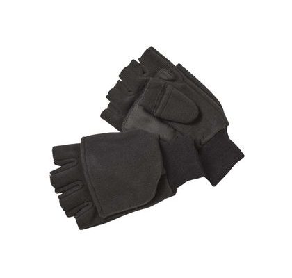 Kinetic Rukavice Wind Stop Fold Over Mitt Black