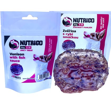 LK Baits Pet Pamlsek Nutrigo Dog Zvěřina s rybí omáčkou