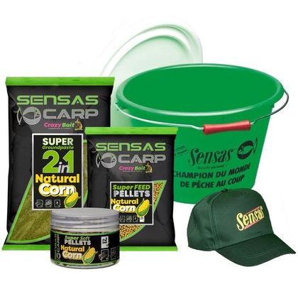 Sensas Akční kbelík Carp Paste Pellets Corn