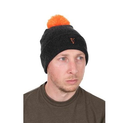 Fox Zimní čepice Collection Bobble Hat Black/Orange