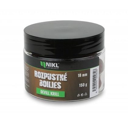 Nikl Rozpustné boilies Devill Krill 150g