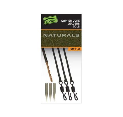 Fox Montáž Edges Naturals Copper-Core Nadväzce 3ks