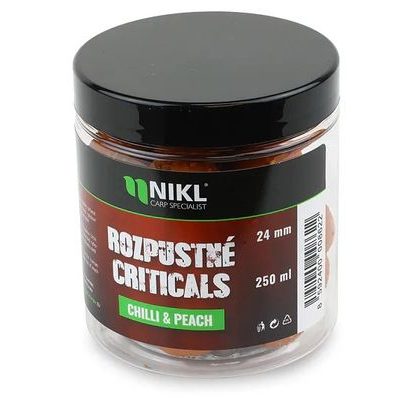 Nikl Rozpustné Criticals boilie Chilli & Peach 250ml