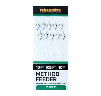 Mikbaits Method Feeder nadväzce s nekonečnou zarážkou 10ks