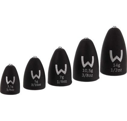 Westin Závažia Add-It Tungsten Bullet Matná Čierna