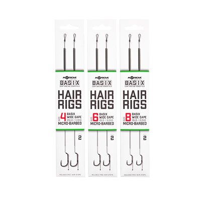 Korda Návazec Basix Hair Rigs Wide Gape 2ks